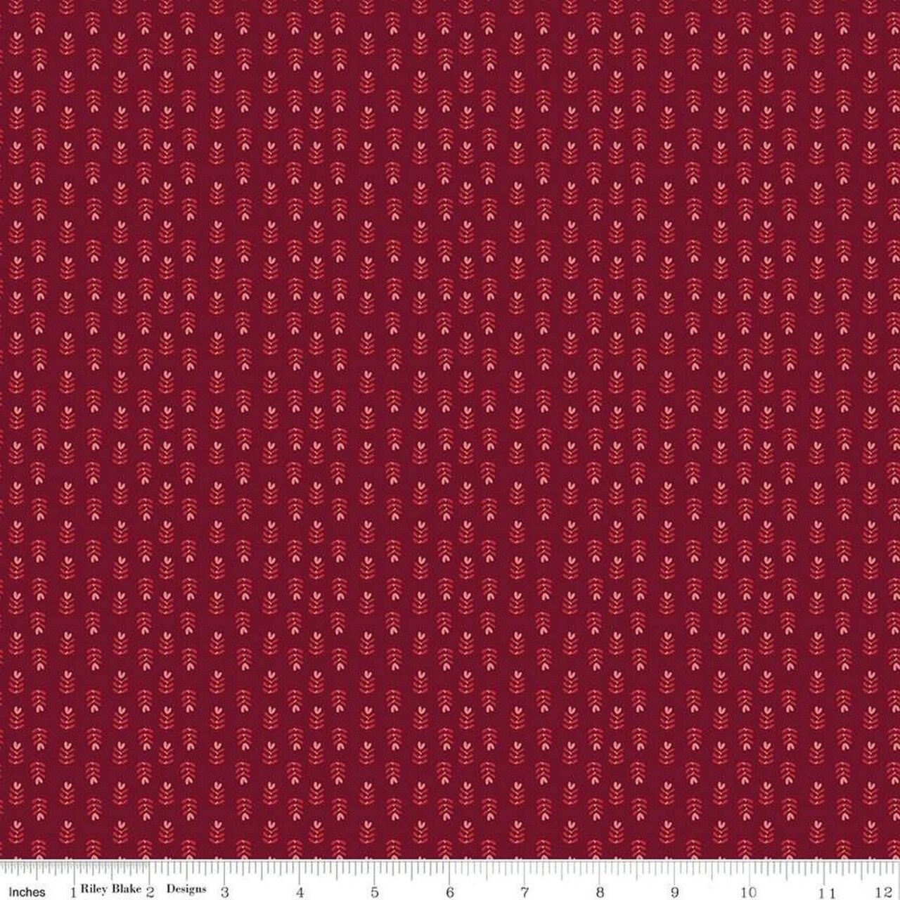 Fabric Riley Blake Burgundy Plants Love You Always by the Quarter Yard C16876-BURGUNDY